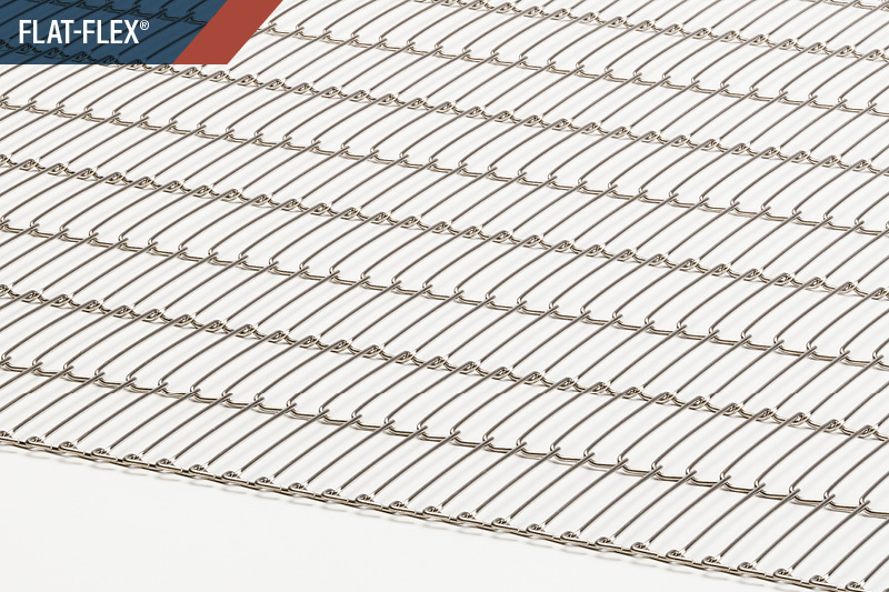 Flat flex wire mesh edges.