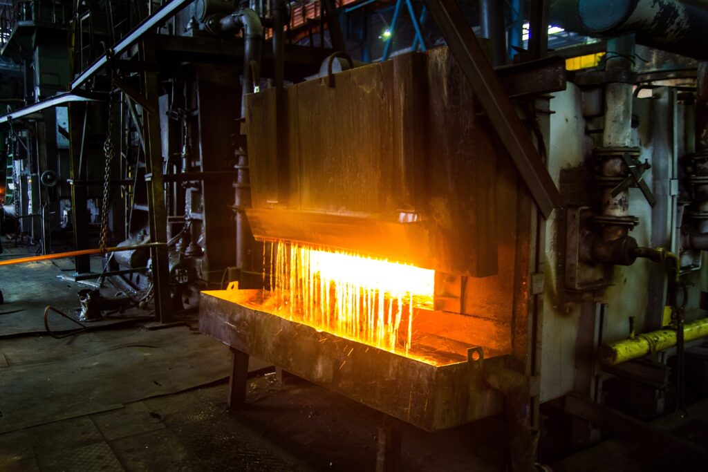 Oven in a forging plant.