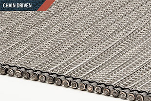 Wire-Mesh's belt shrink chain edges.